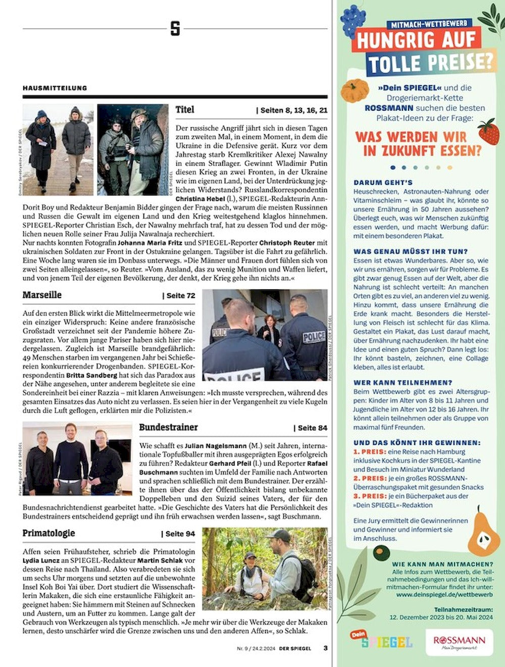 Der Spiegel Magazin Deutschland 2024-09 Putin Nawalny