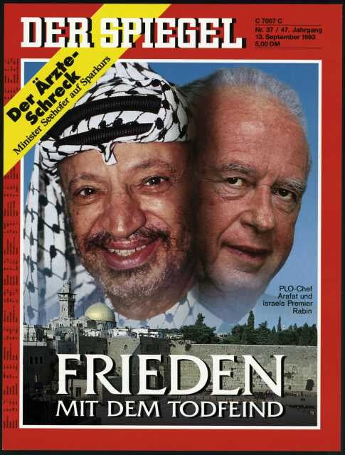 Der Spiegel Magazin Deutschland 1993-37 Arafat Peres