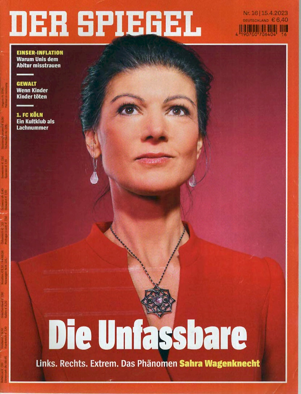 Der Spiegel Magazin Deutschland 2023-16 Wagenknecht Cindy Sherman Feis Ben Proffitt