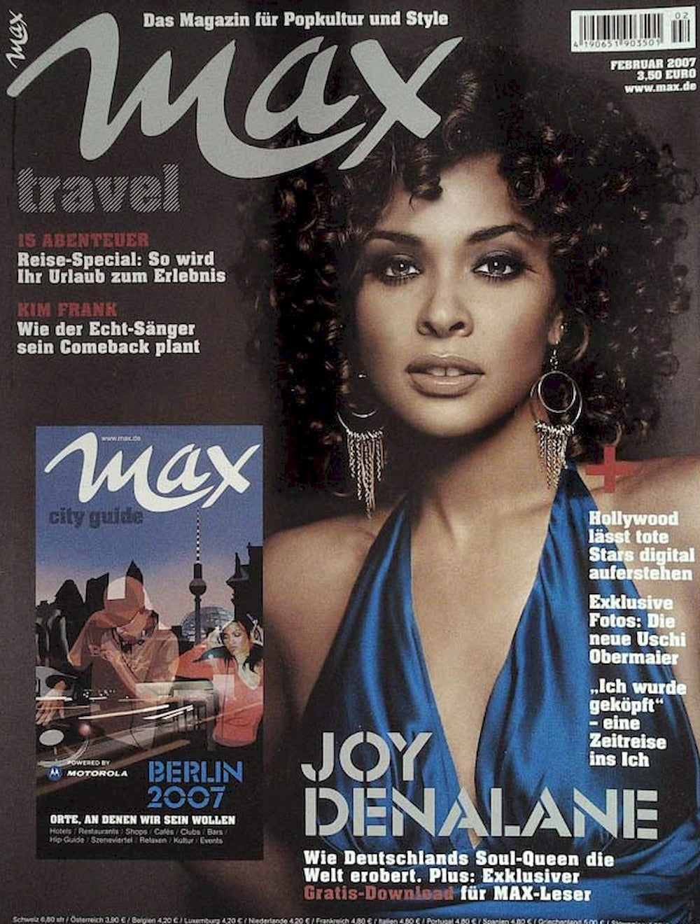 Max Magazin Deutschland 2007-02 Joy Denalane