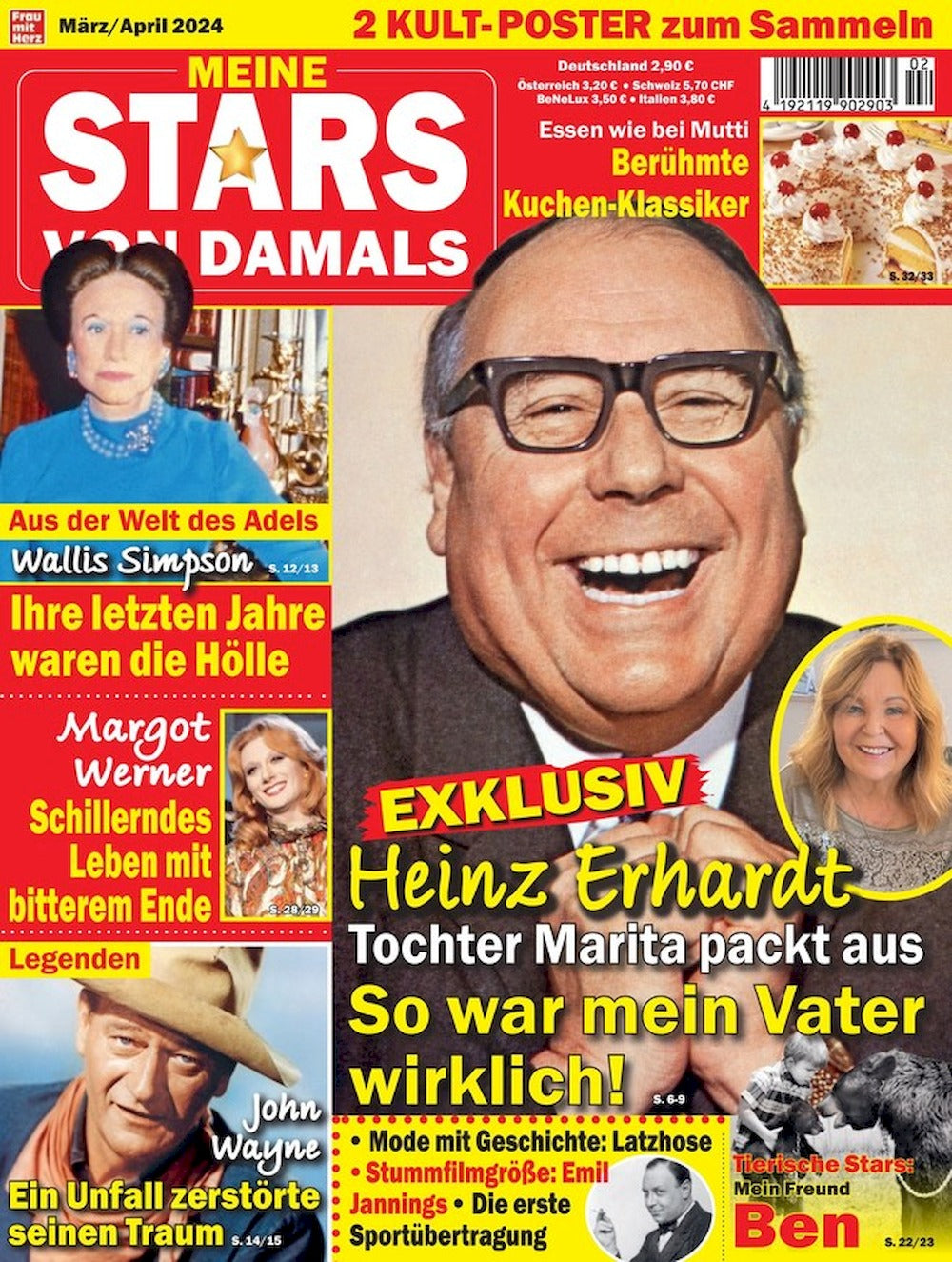 Meine Stars Von Damals Magazin Deutschland 2024-03+04 Erhardt John Wayne Wallis Simpson