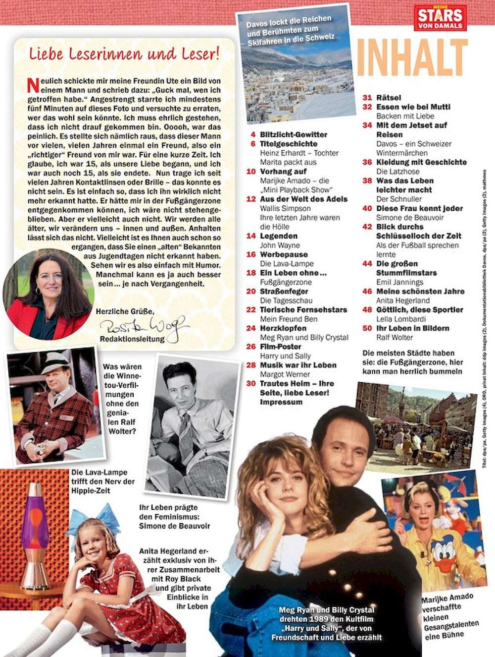 Meine Stars Von Damals Magazin Deutschland 2024-03+04 Erhardt John Wayne Wallis Simpson