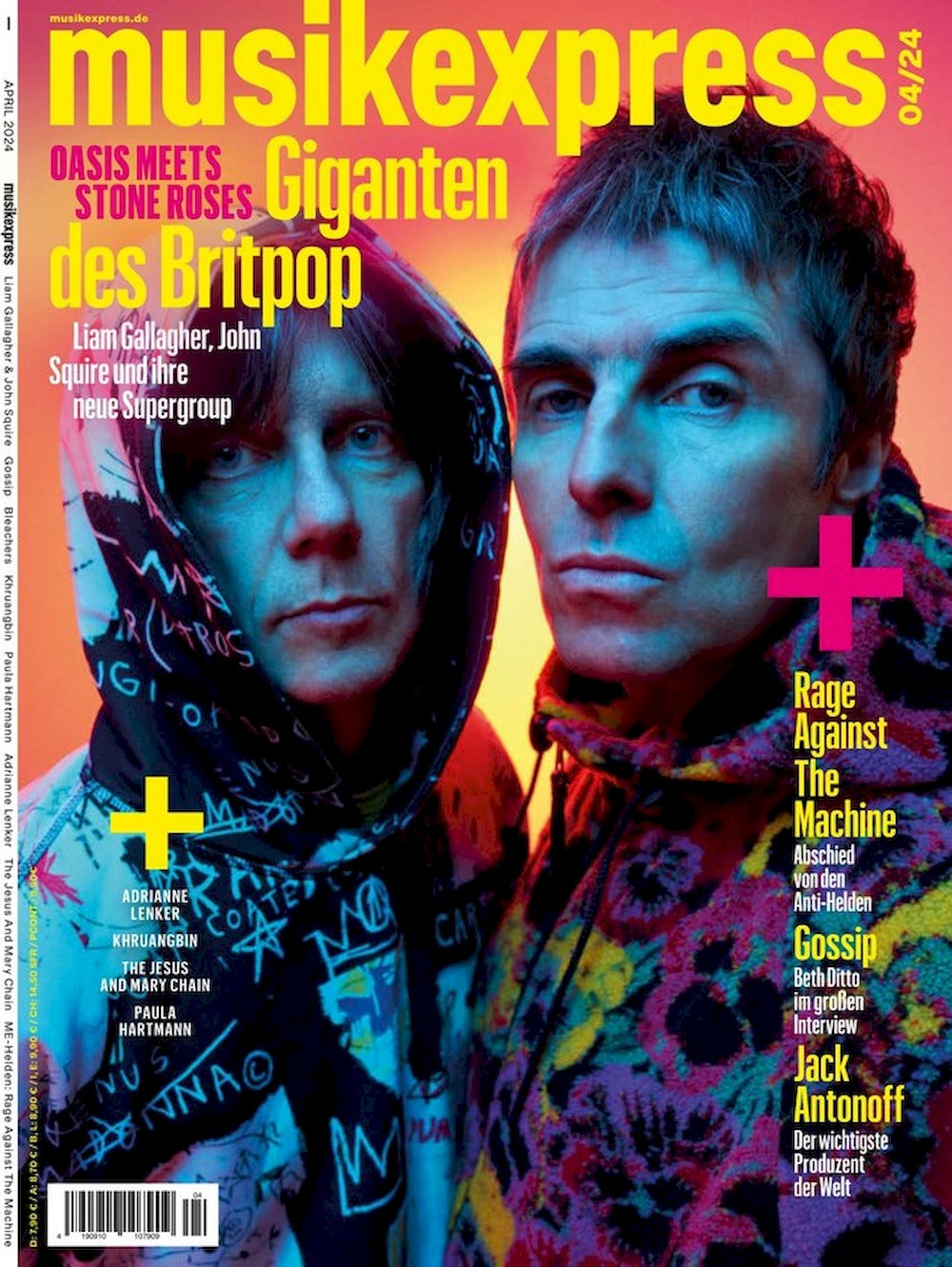 Musikexpress Magazin Deutschland 2024-04 Oasis Stone Roses Rage Against The Machine Liam Gallagher