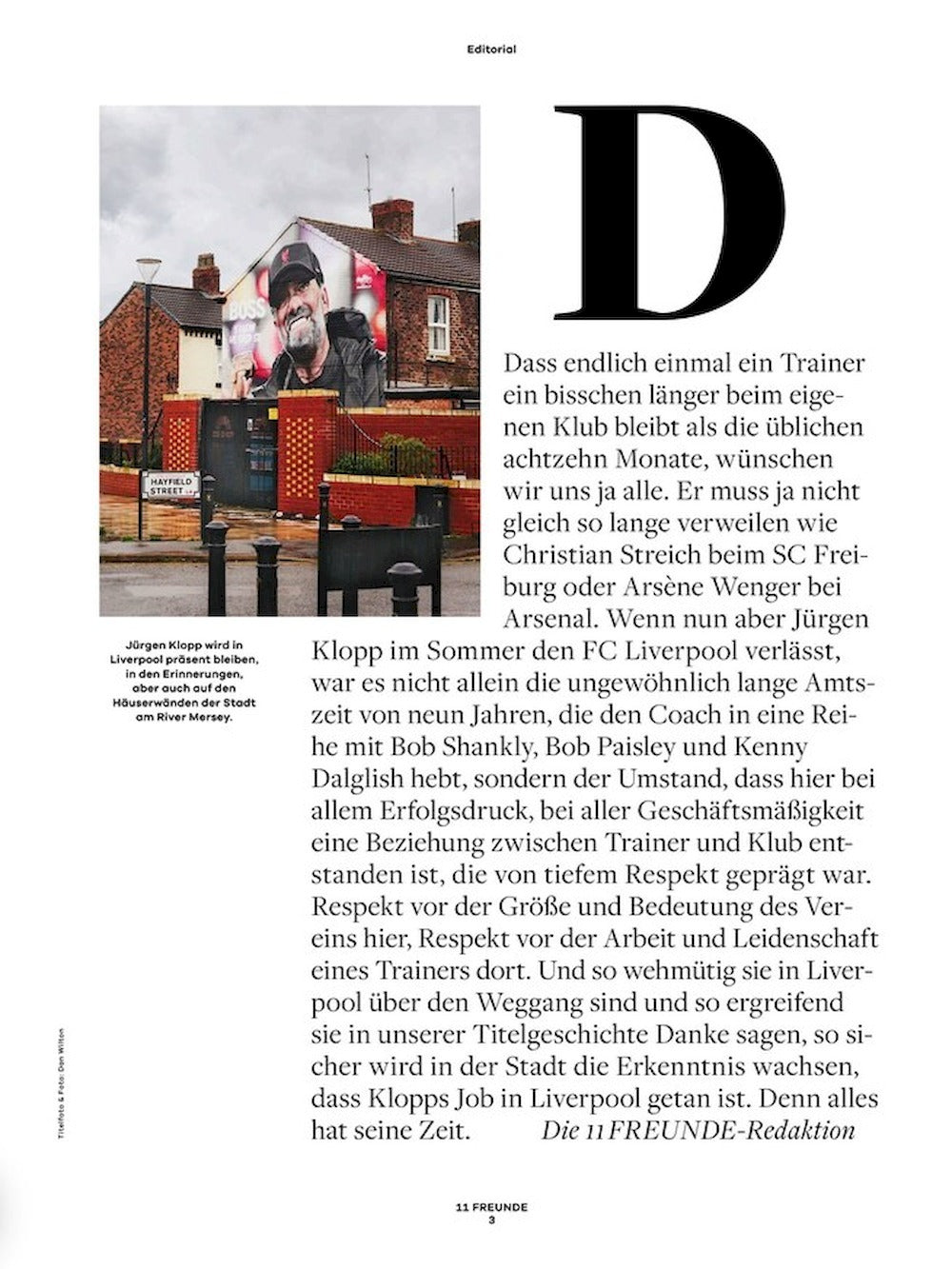 11 Freunde Magazin Deutschland 2024 #269 Jürgen Klopp Liverpool FC