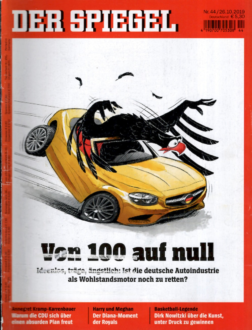 Der Spiegel Magazin Deutschland 2019-44 Rihanna Dirk Nowitzki M`Barek M'Barek
