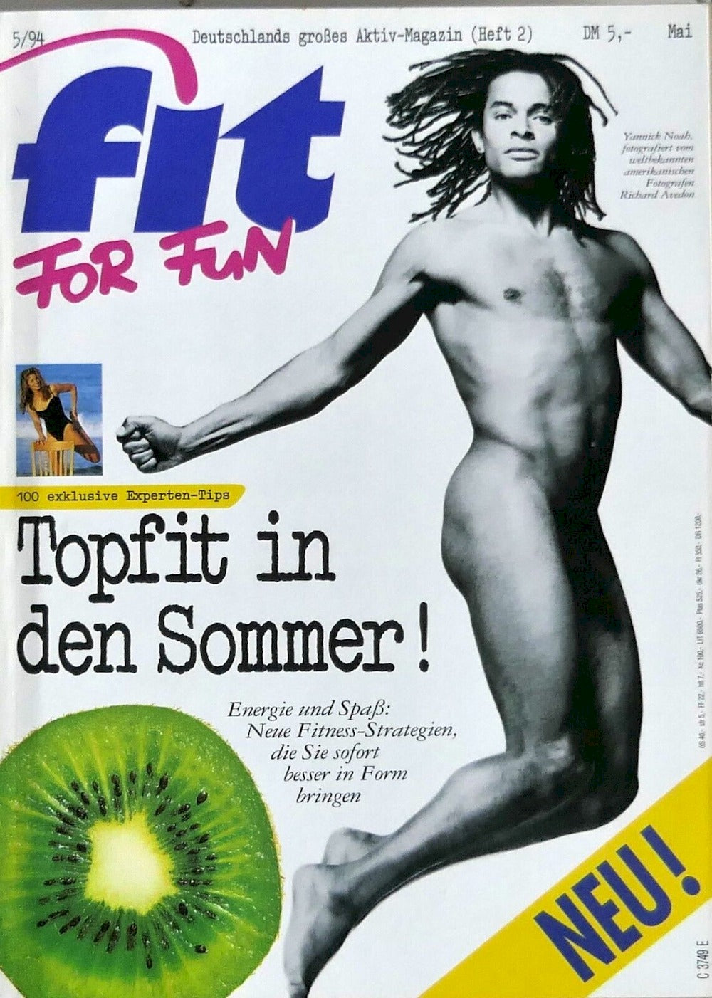 Fit For Fun Magazin Deutschland 1994-05 Yannick Noah Richard Avedon