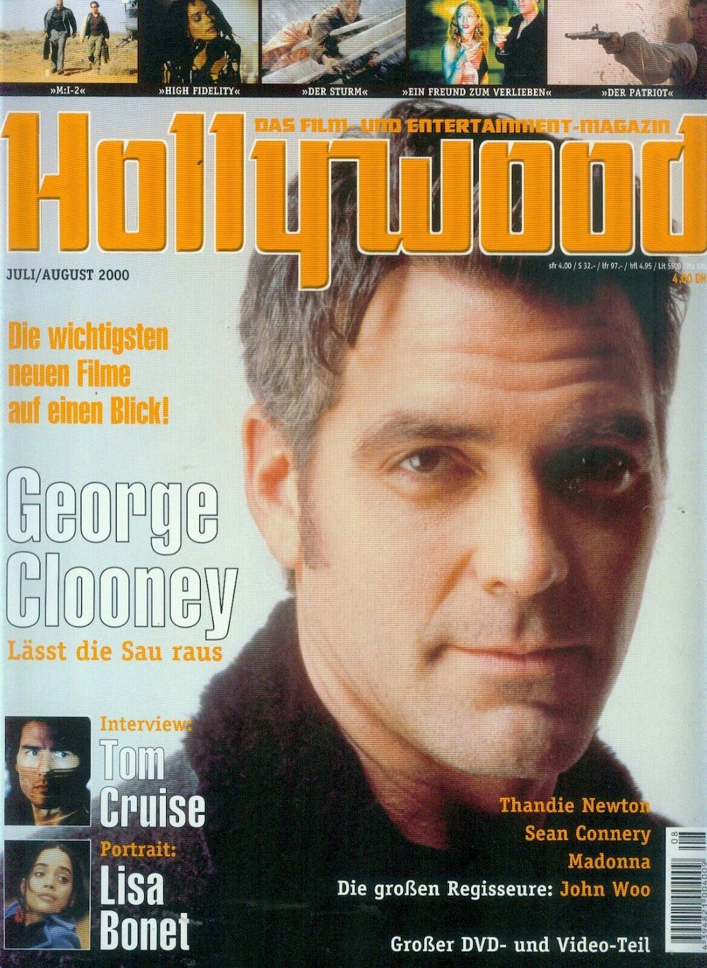 Hollywood Magazin Deutschland 2000-06 George Clooney Tom Cruise Lisa Bonet