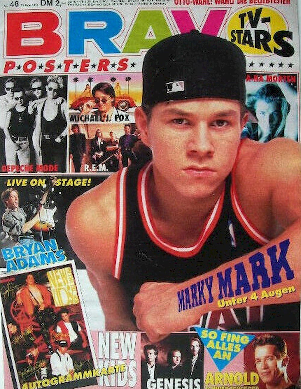 Bravo Magazin Deutschland 1991-48 Mark Wahlberg Depeche Mode Bryan Adams Genesis