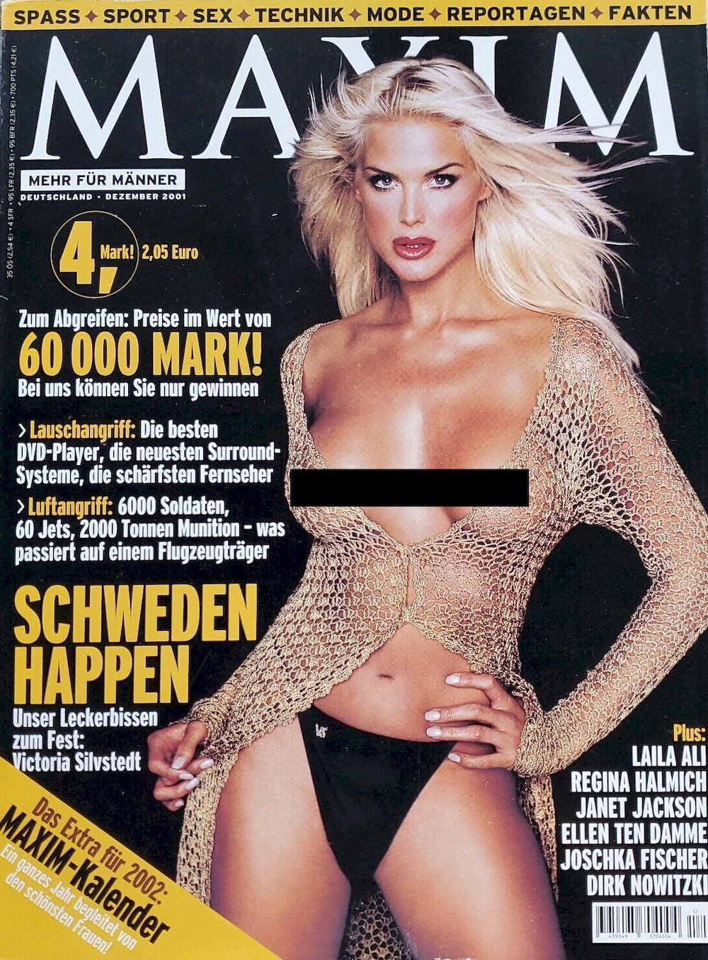Maxim Magazin Deutschland 2001-12 Victoria Silvstedt