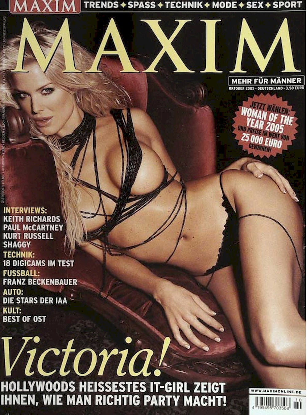 Maxim Magazin Deutschland 2005-10 Victoria Silvstedt