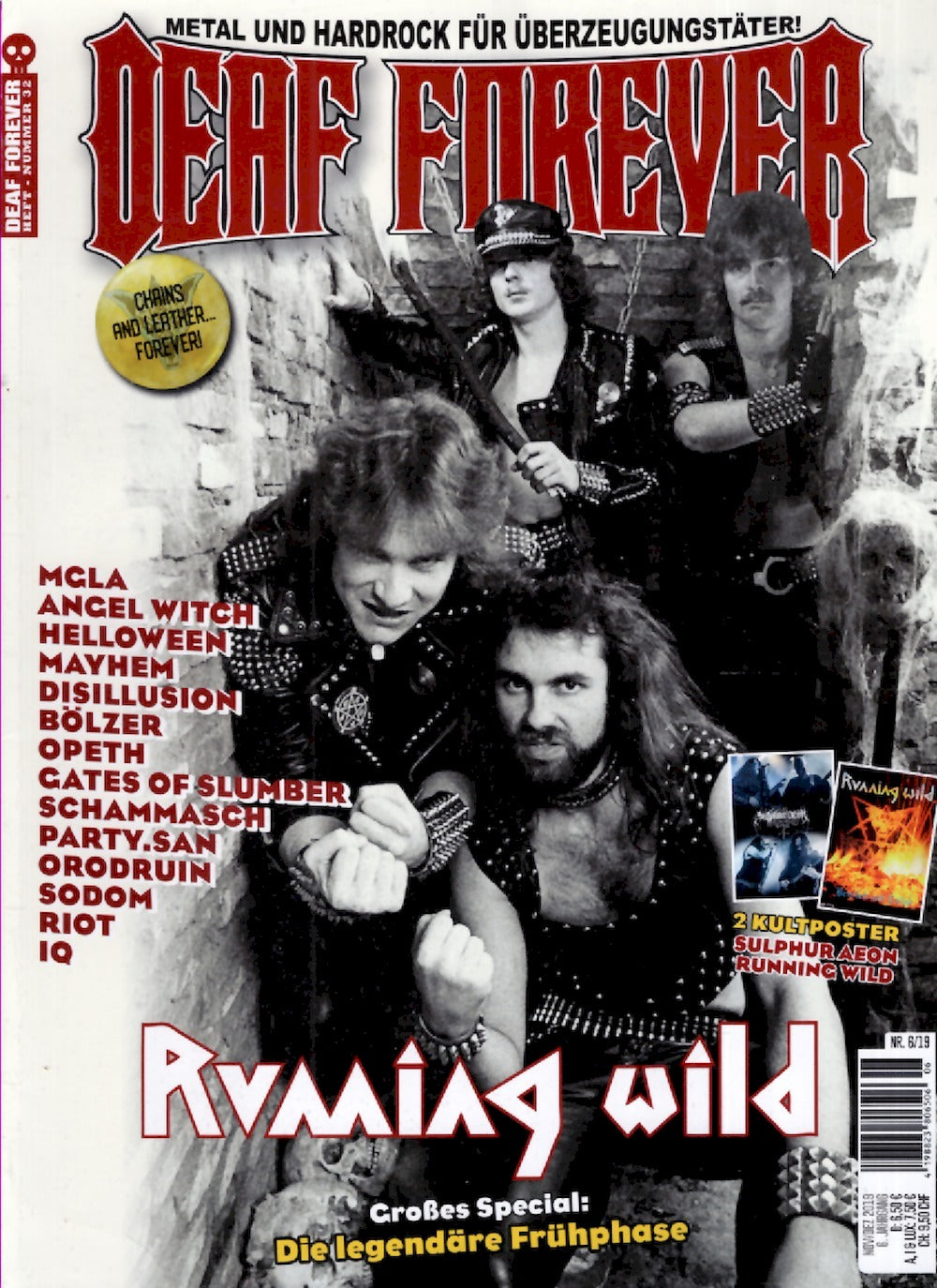Deaf Forever Magazin Deutschland 2019-06 Running Wild Helloween Angel Witch MGŁA Bölzer #32
