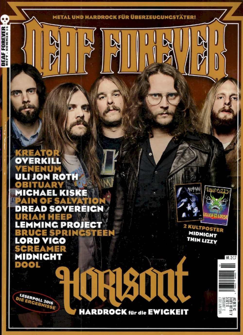 Deaf Forever Magazin Deutschland 2017-02 Kreator Uli Jon Roth Uriah Heep Venenum #16
