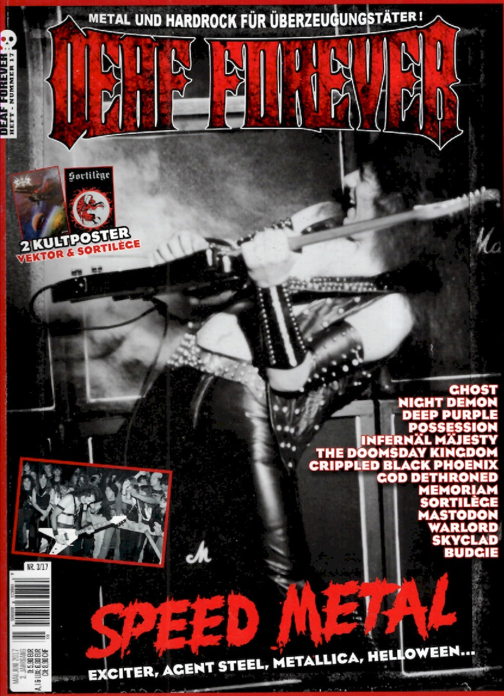 Deaf Forever Magazin Deutschland 2017-03 Night Demon Deep Purple Exciter Metallica Helloween #17
