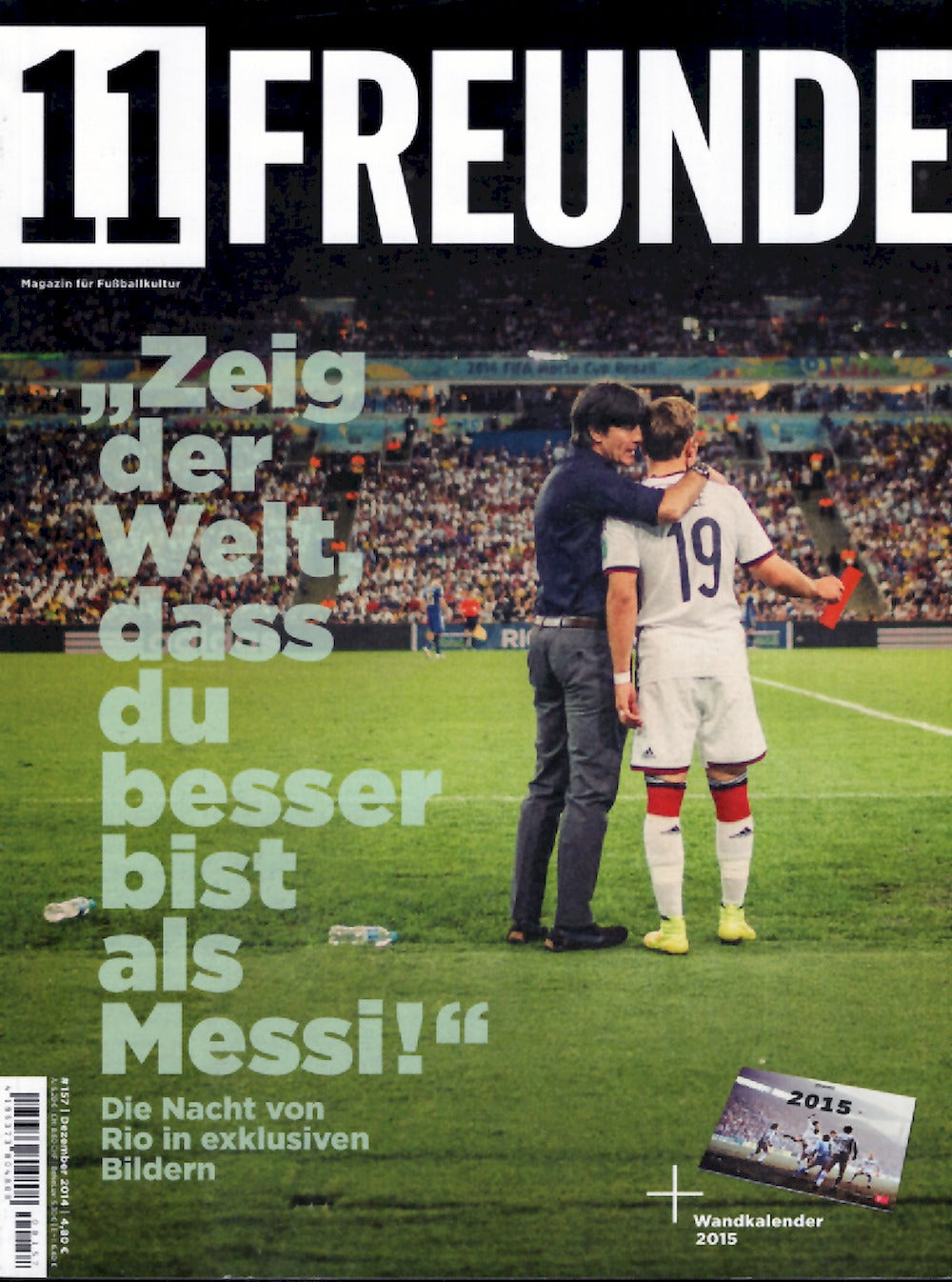11 Freunde Magazin Deutschland 2014 #157 Joachim Löw Mario Götze WM 2014