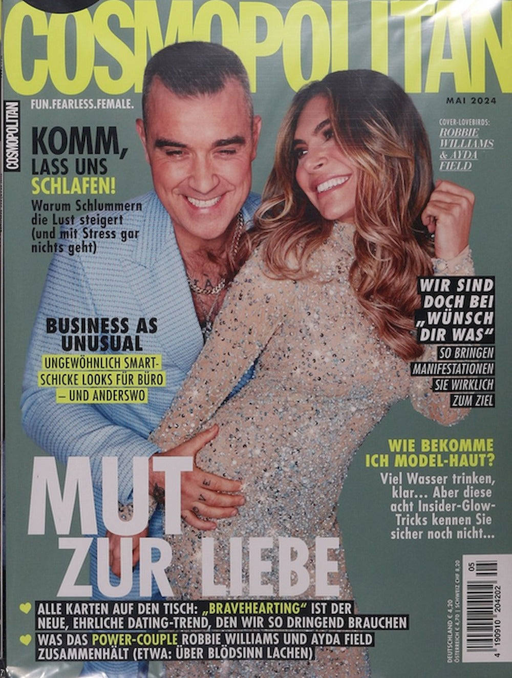 Cosmopolitan Magazin Deutschland 2024-05 Robbie Williams Ayda Field