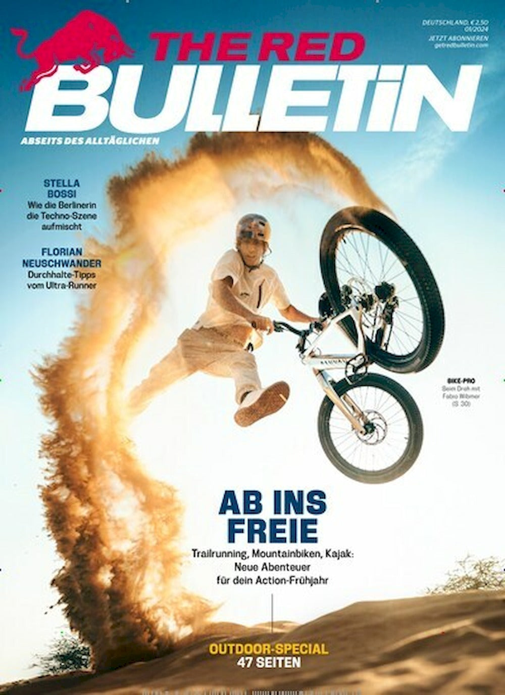 The Red Bulletin Magazin Deutschland 2024-01 Fabio Wibmer Stella Bossi