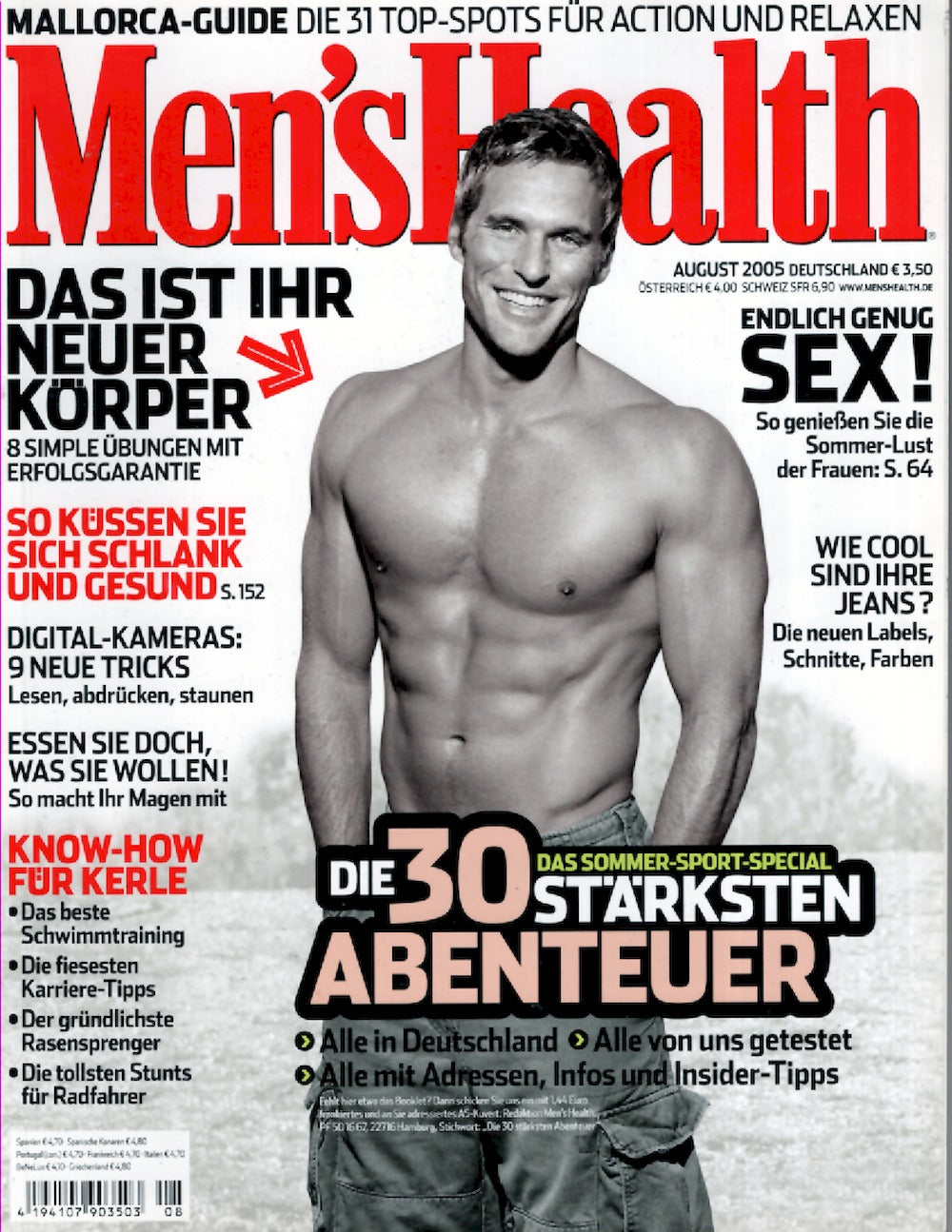 Mens Health Magazin Deutschland 2005-08 Jason Maltas