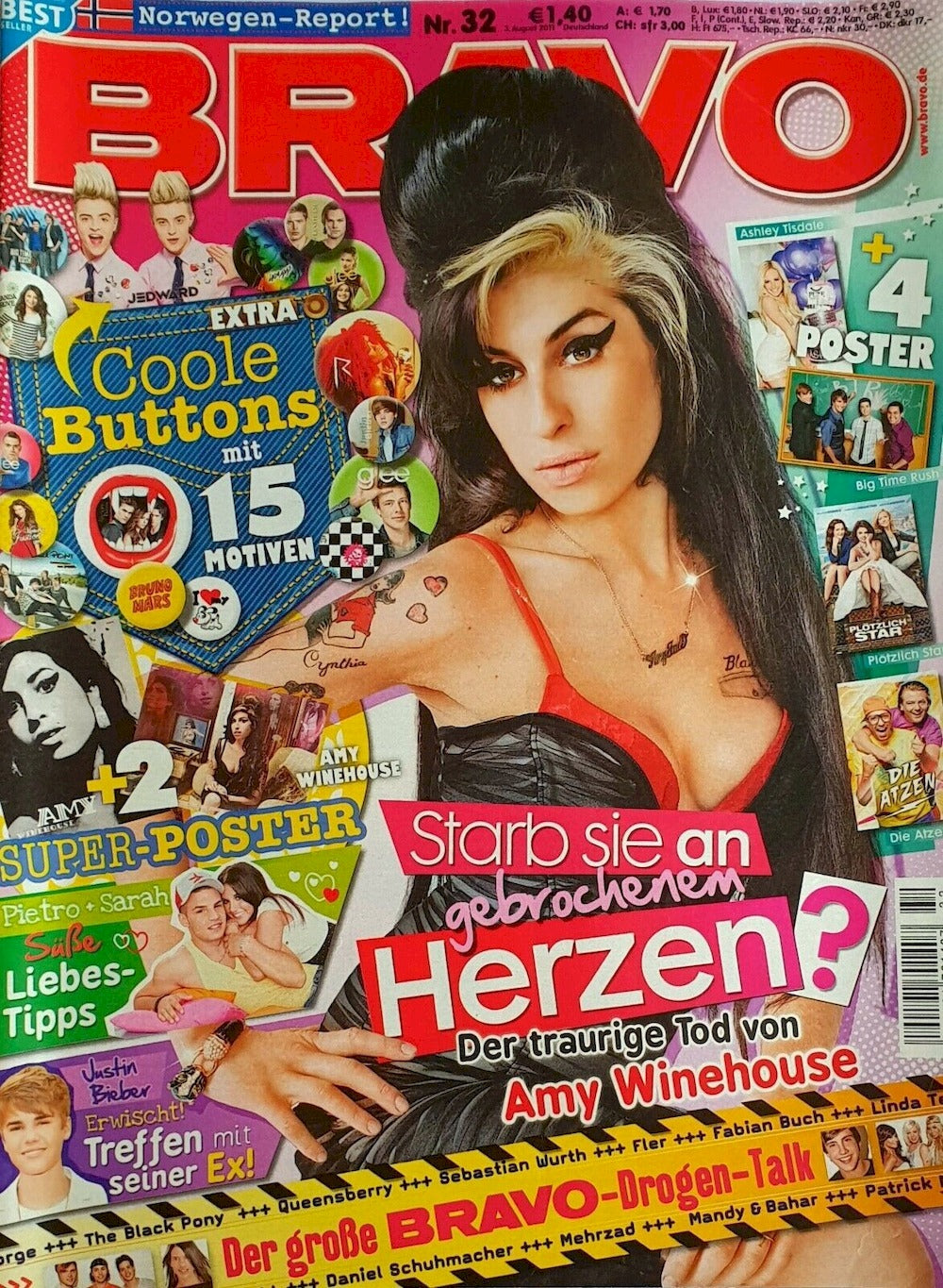 Bravo Magazin Deutschland 2011-32 Amy Winehouse