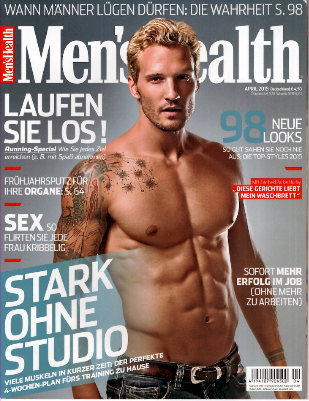 Mens Health Magazin Deutschland 2015-04 Parker Hurley Edition