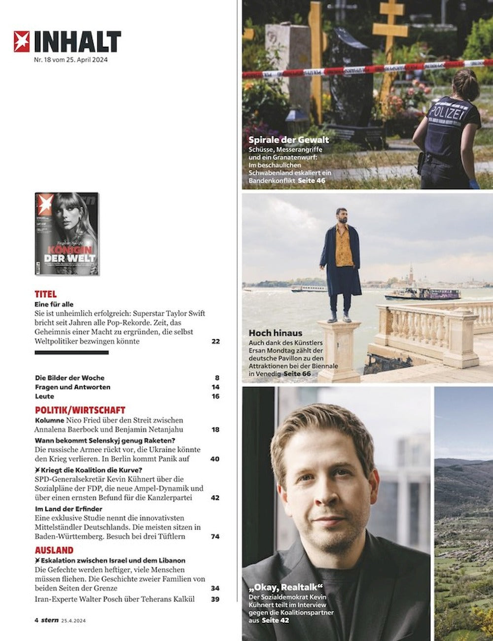 Stern Magazin Deutschland 2024-18 Taylor Swift