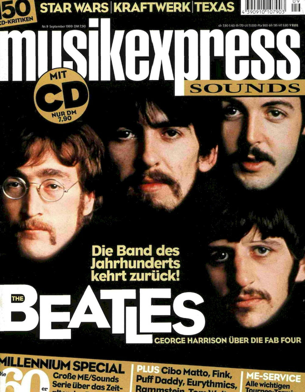 Musikexpress Magazin Deutschland 1999-09 Beatles Puff Daddy George Lucas Kraftwerk