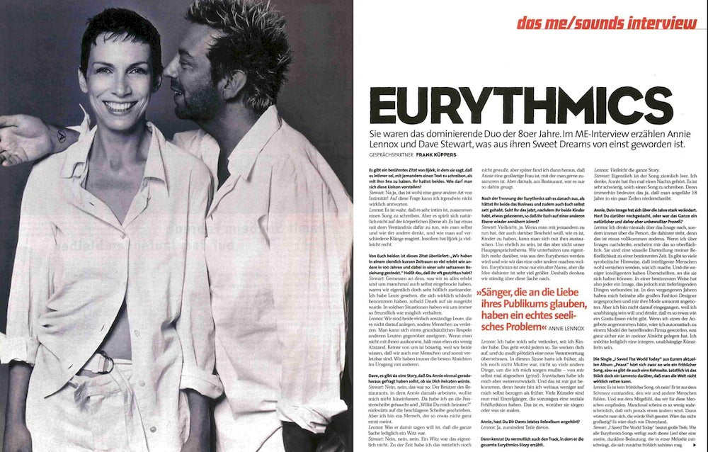 Musikexpress Magazin Deutschland 1999-11 Bush Bryan Ferry Eurythmics