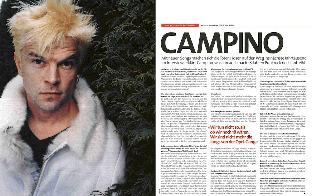 Musikexpress Magazin Deutschland 1999-12 Beck Campino Die Ärzte Metallica Crosby Stills Nash Young