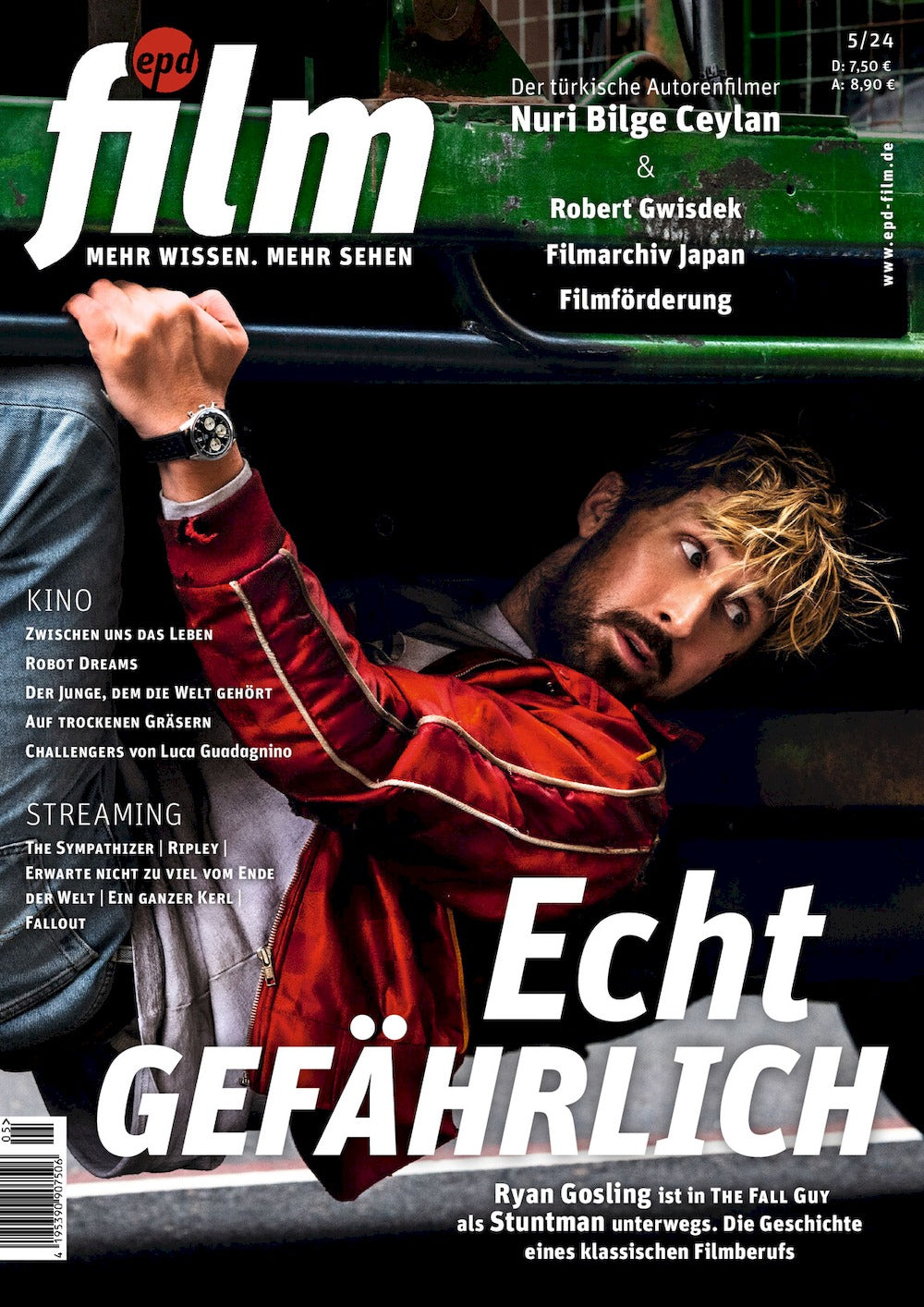 EPD Film Magazin Deutschland 2024-05 Ryan Gosling Nuri Bilge Ceylan Robert Gwisdek