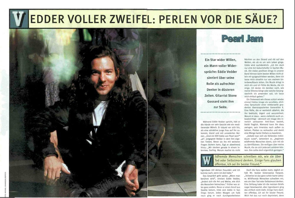 Musikexpress Magazin Deutschland 1995-01 Sheryl Crow Pearl Jam Queensryche Nirvana Peter Green