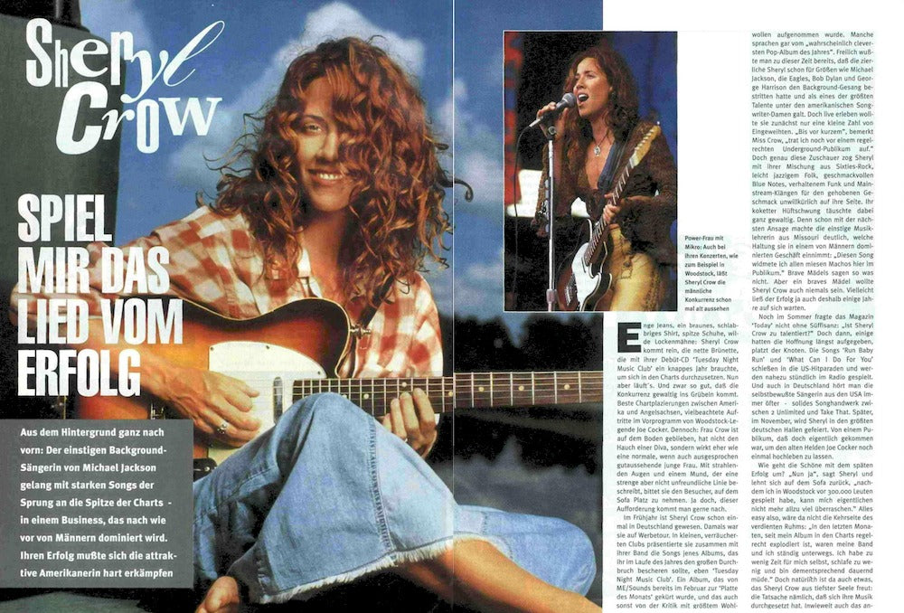 Musikexpress Magazin Deutschland 1995-01 Sheryl Crow Pearl Jam Queensryche Nirvana Peter Green