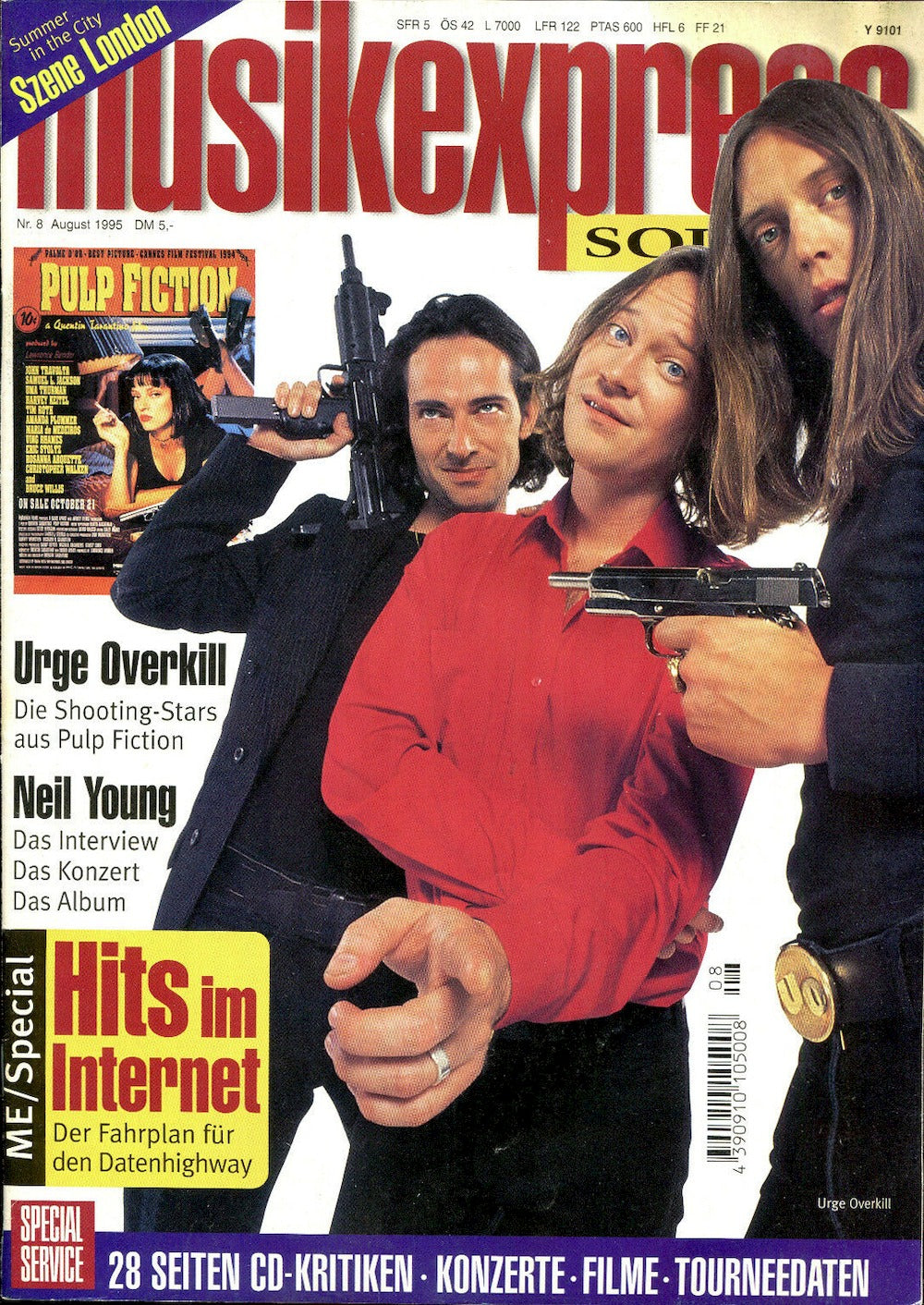 Musikexpress Magazin Deutschland 1995-08 Urge Overkill Neil Young