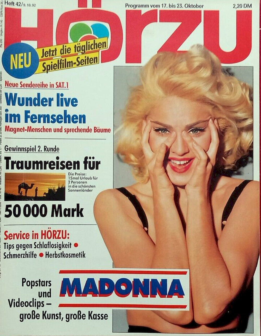 Hörzu Magazin Deutschland 1992-42 Madonna