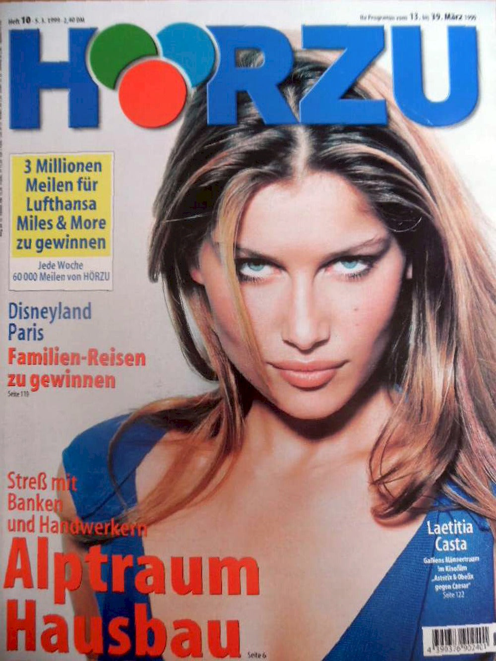 Hörzu Magazin Deutschland 1999-10 Laetitia Casta