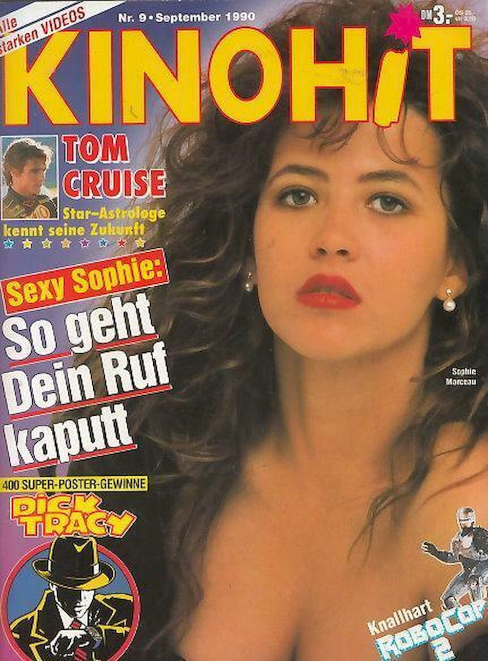 Kinohit Magazin Deutschland 1990-09 Sophie Marceau Tom Cruise