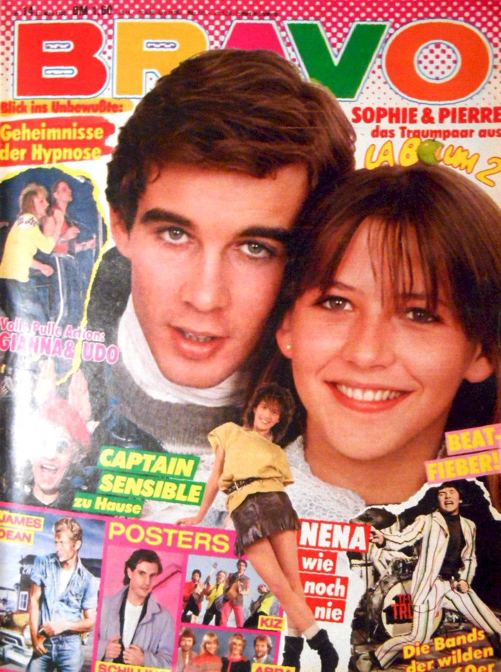 Bravo Magazin Deutschland 1983-14 Sophie Marceau Pierre Cosso James Dean