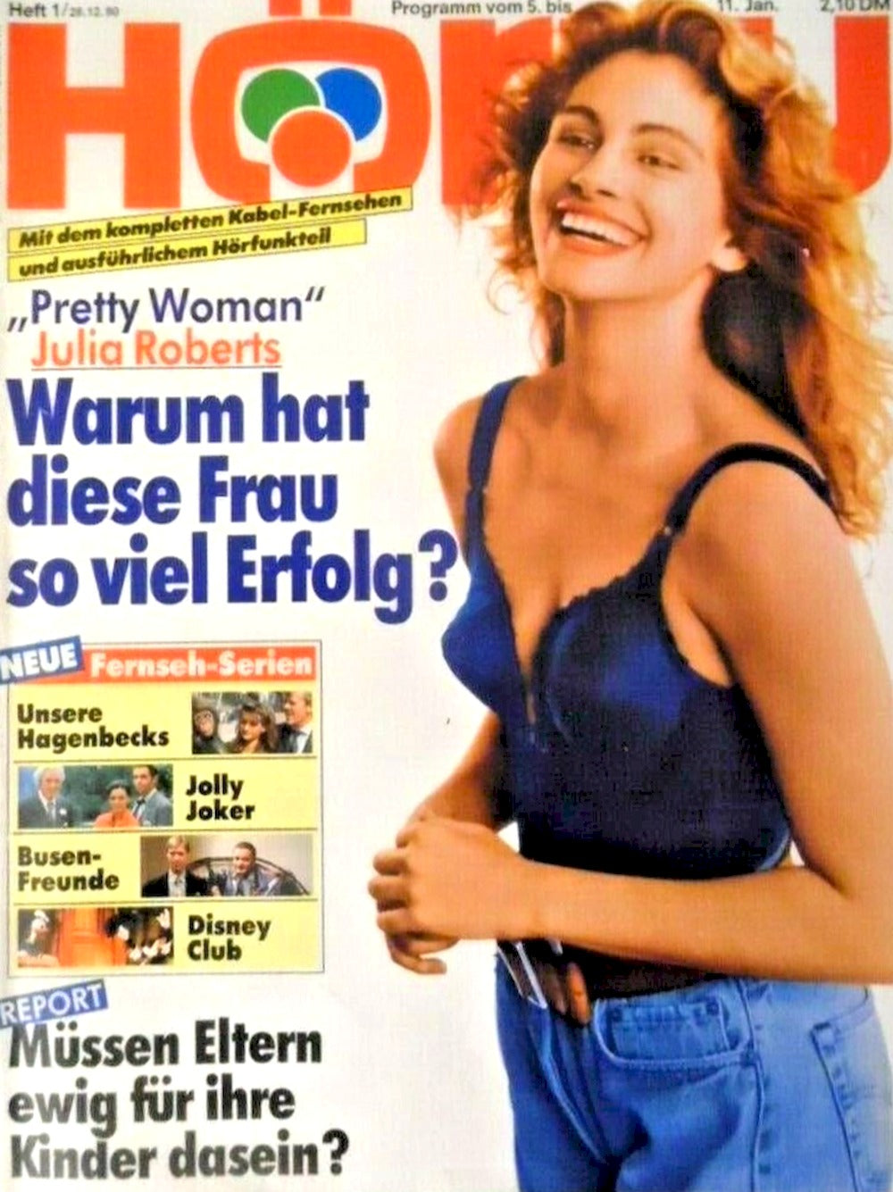 Hörzu Magazin Deutschland 1991-01 Julia Roberts Heinz Reincke Harriet