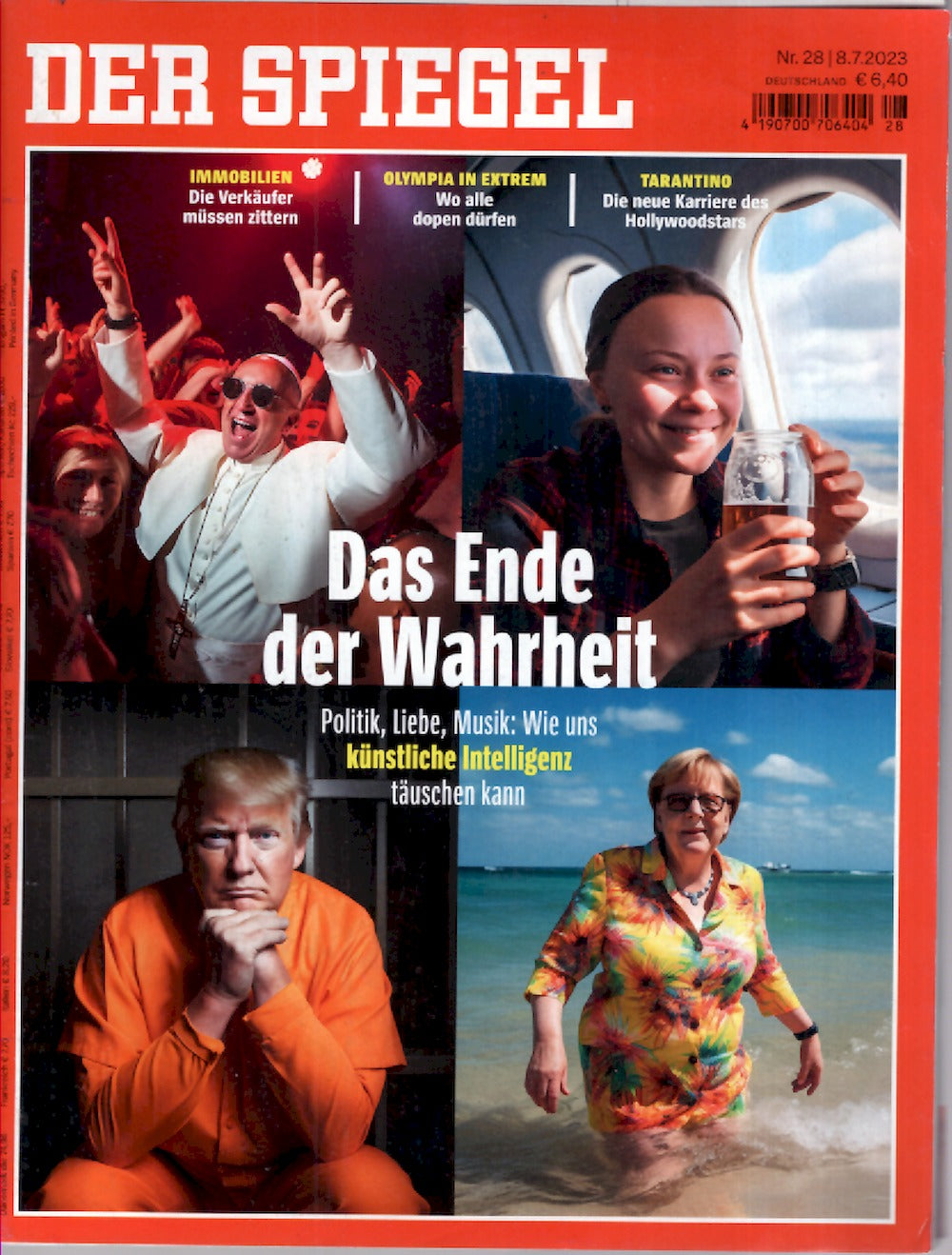 Der Spiegel Magazin Deutschland 2023-28 Trump Quentin Tarantino