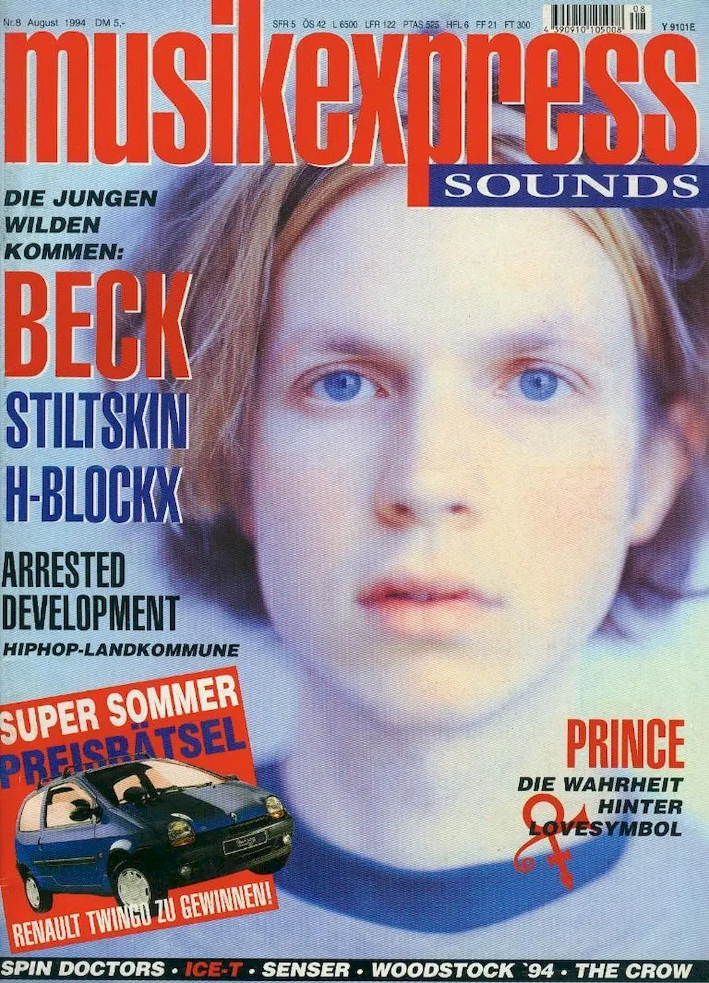 Musikexpress Magazin Deutschland 1994-08 Beck Prince Stiltskin