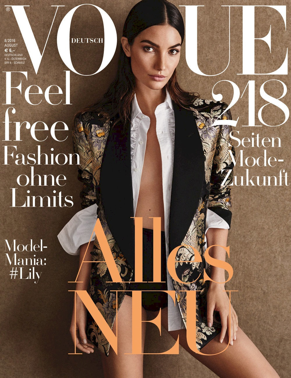Vogue Magazin Deutschland 2016-08 Lily Aldridge