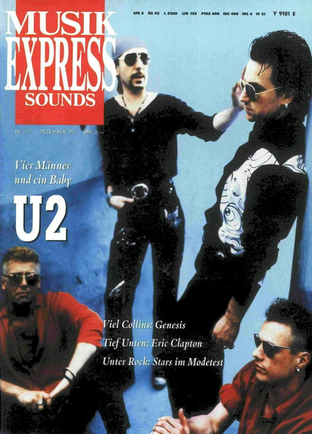 Musikexpress Magazin Deutschland 1991-12 U2 Phil Collins Genesis Eric Clapton