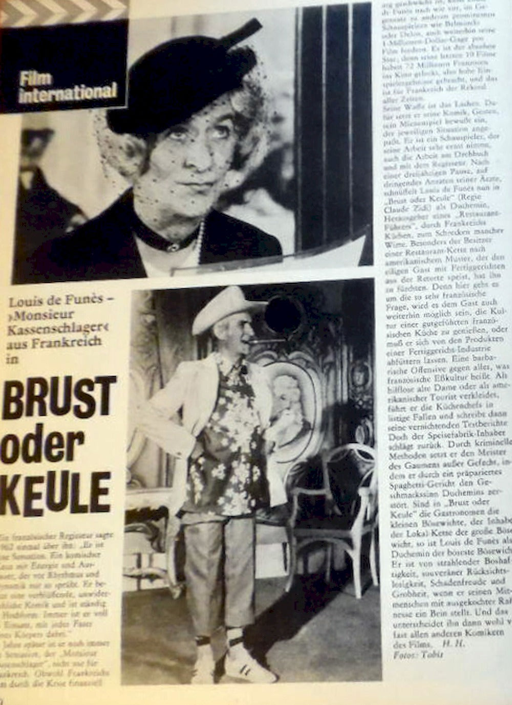 Filmspiegel Magazin Deutschland 1978-06 Mireille Darc Dieter Mann Burt Reynolds Louis De Funès