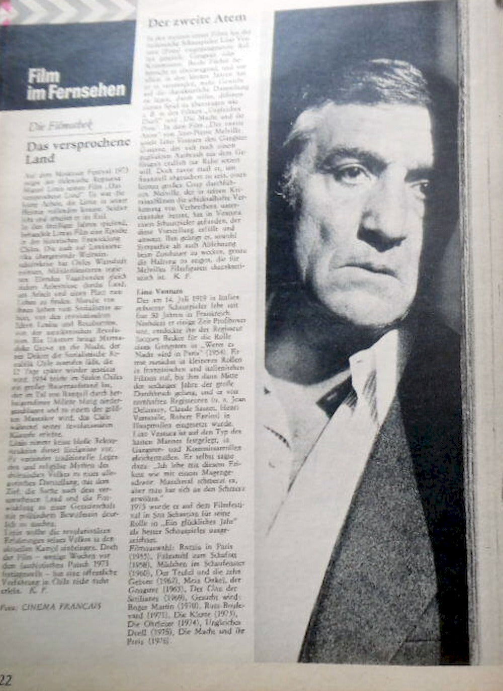 Filmspiegel Magazin Deutschland 1980-22 Greta Garbo Louis De Funes Anda Onesa Eberhard Escher