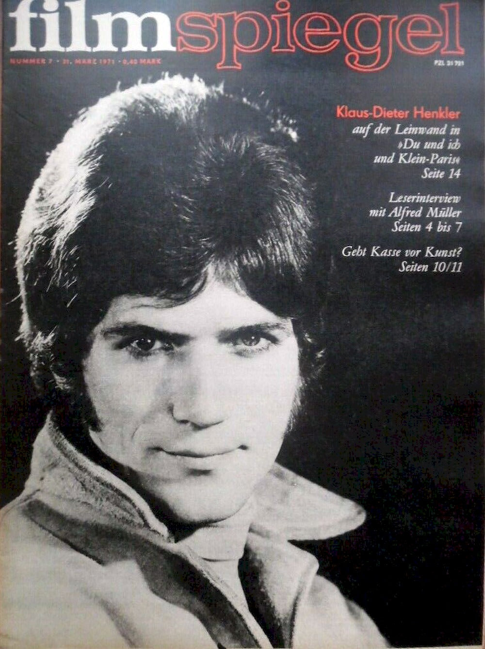 Filmspiegel Magazin Deutschland 1971-07 Klaus-Dieter Henkler Fernandel Louis De Funes Jane Fonda