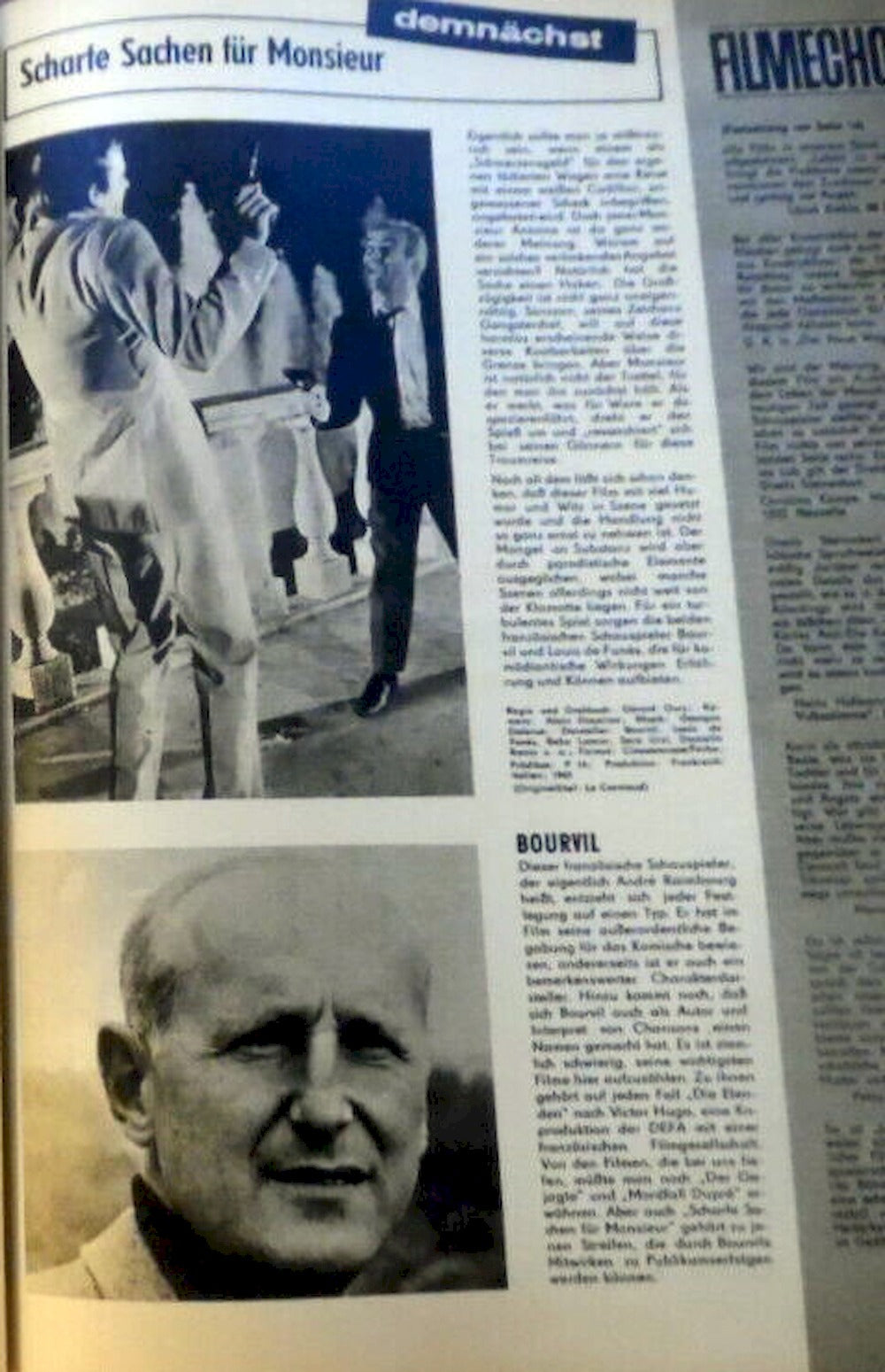 Filmspiegel Magazin Deutschland 1968-07 Evelyn Opoczynski Marilyn Monroe Louis De Funès