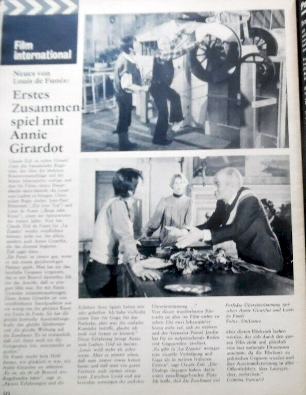 Filmspiegel Magazin Deutschland 1978-16 Ana-Maria Christea Louis De Funes Jan Kanyza Jane Birkin