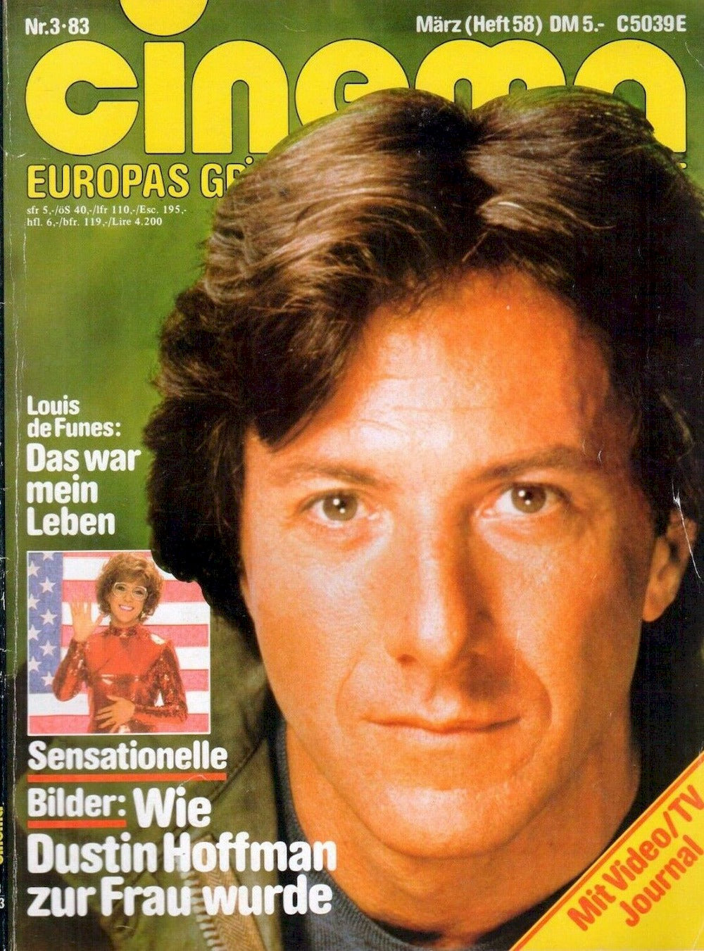 Cinema Magazin Deutschland 1983-03 Dustin Hoffman Louis De Funes