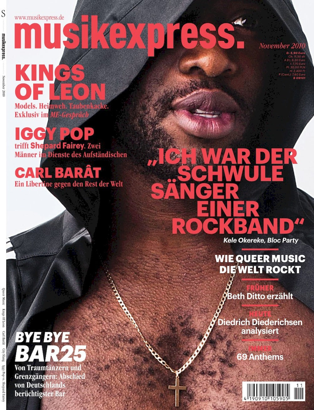 Musikexpress Magazin Deutschland 2010-11 Kele Okereke Bloc Party