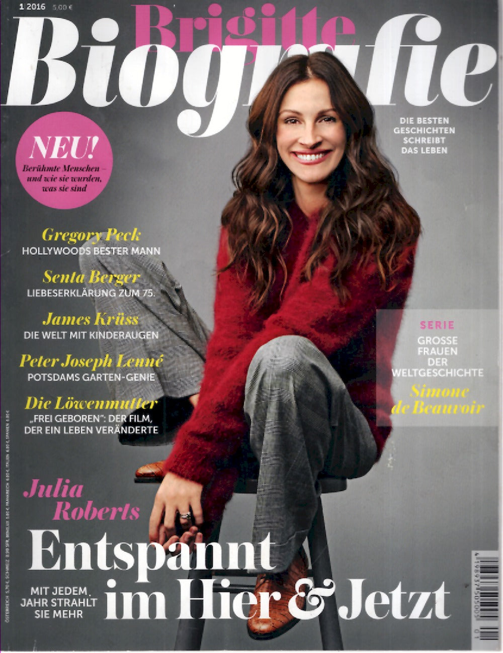 Brigitte Biografie Magazin Deutschland 2016-01 Julia Roberts