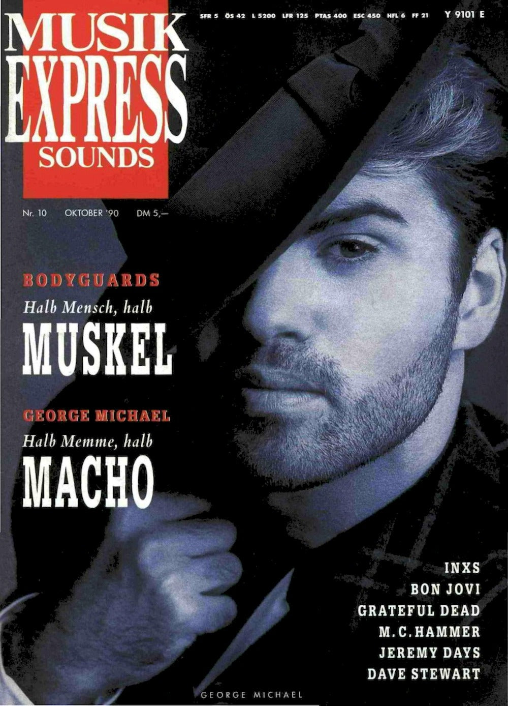 Musikexpress Magazin Deutschland 1990-10 George Michael INXS Bon Jovi Grateful Dead MC Hammer