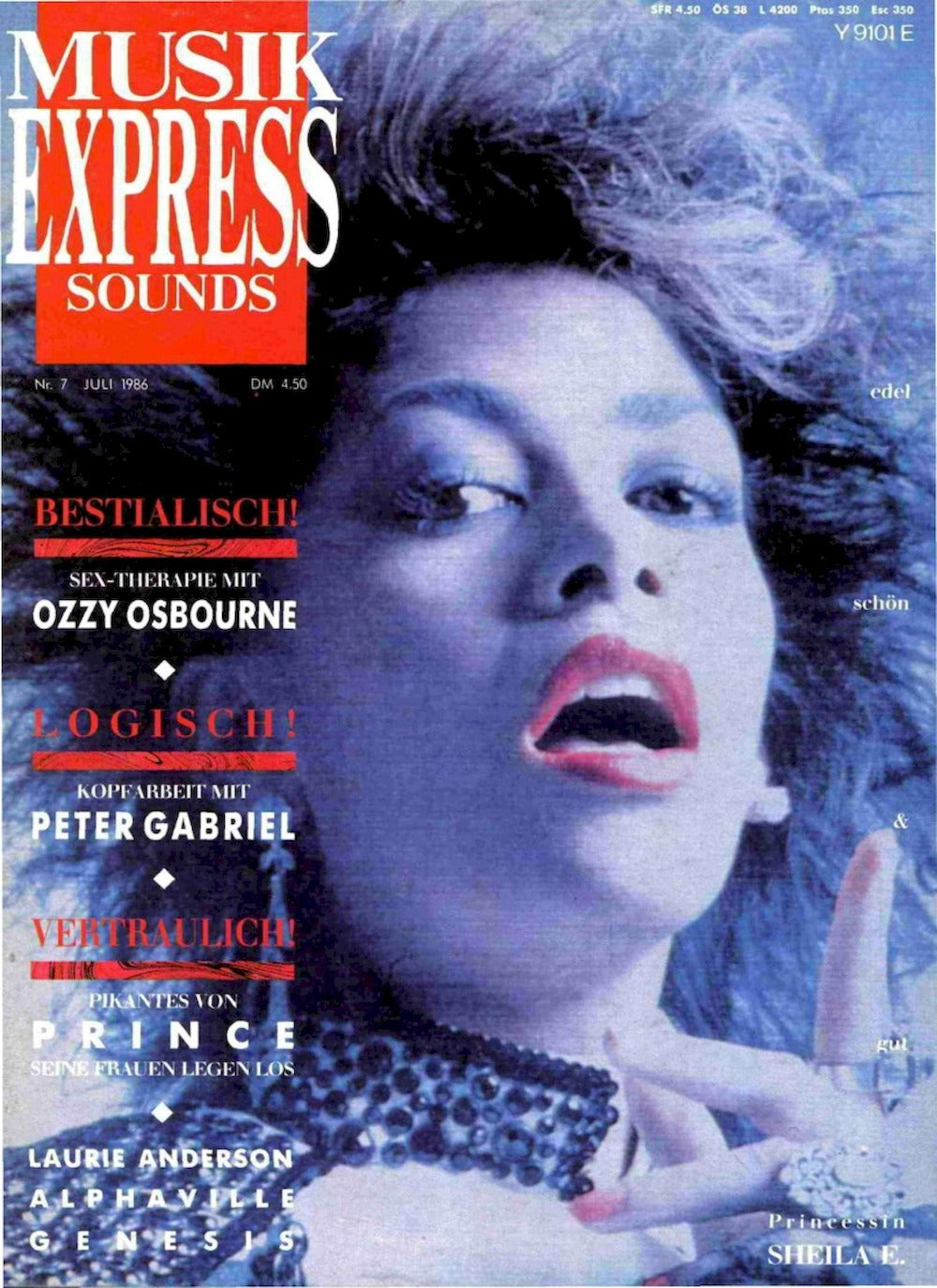 Musikexpress Magazin Deutschland 1986-07 Sheila E Cecilia Escovedo Ozzy Osbourne